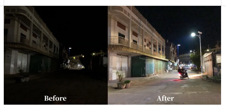 調(diào)試農(nóng)村太陽(yáng)能路燈